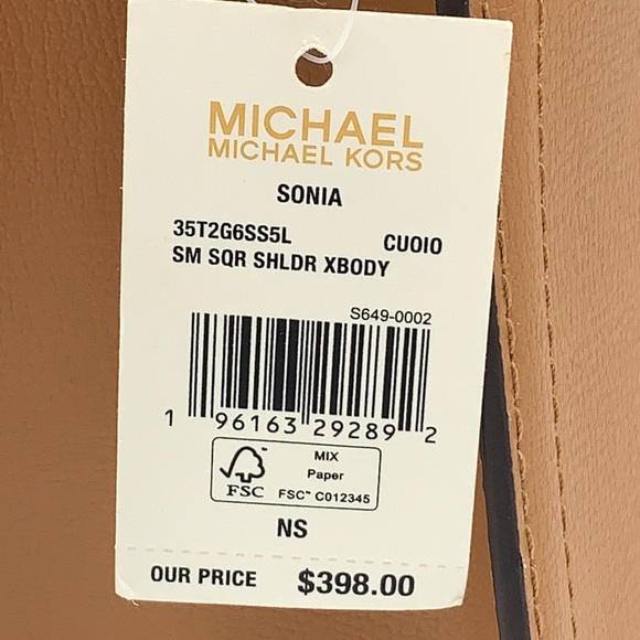 MICHAEL KORS SONIA SMALL SQUARE SHOULDER XBODY - Picture 15 of 15